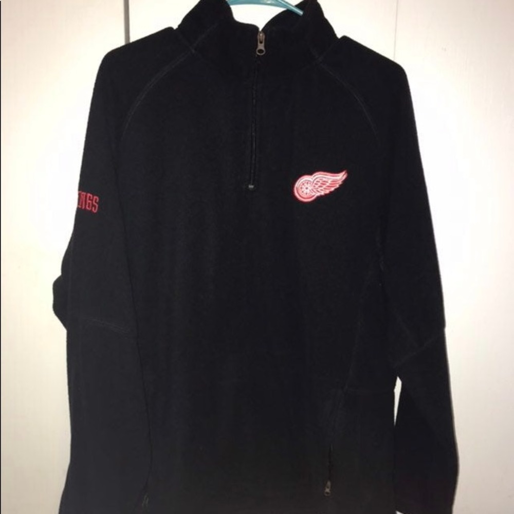 NHL Detroit Red Wings Fleece Pullover Embroidered L